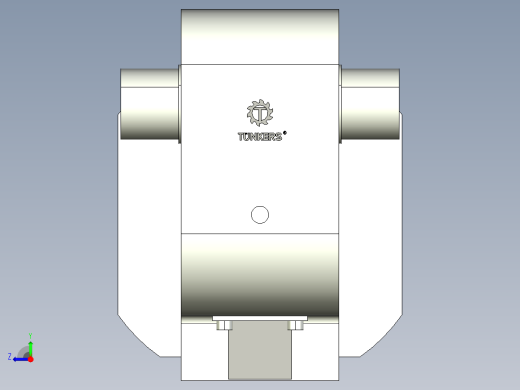 德克斯TUNKERS气缸数模KS_160_2_A00_T08_105GRAD右视缩略图