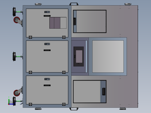 铜线分离设备机壳左视缩略图