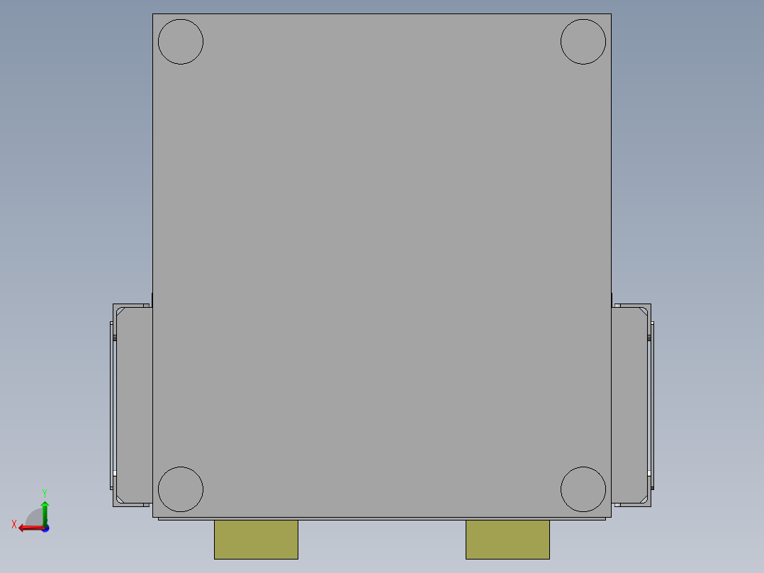 弯曲机设备sw18可编辑后视图
