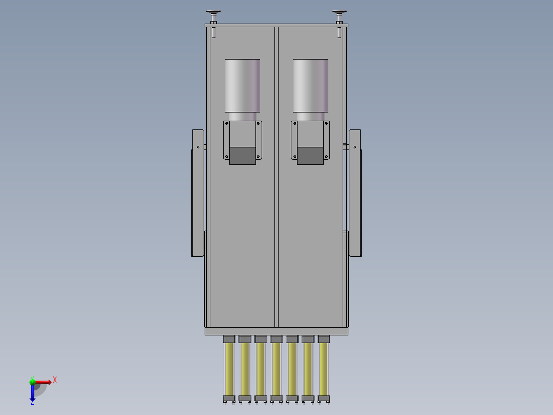弯曲机设备sw18可编辑俯视图