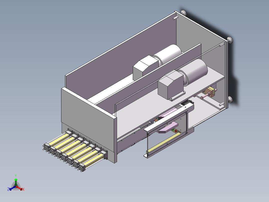 弯曲机设备sw18可编辑正等轴测图