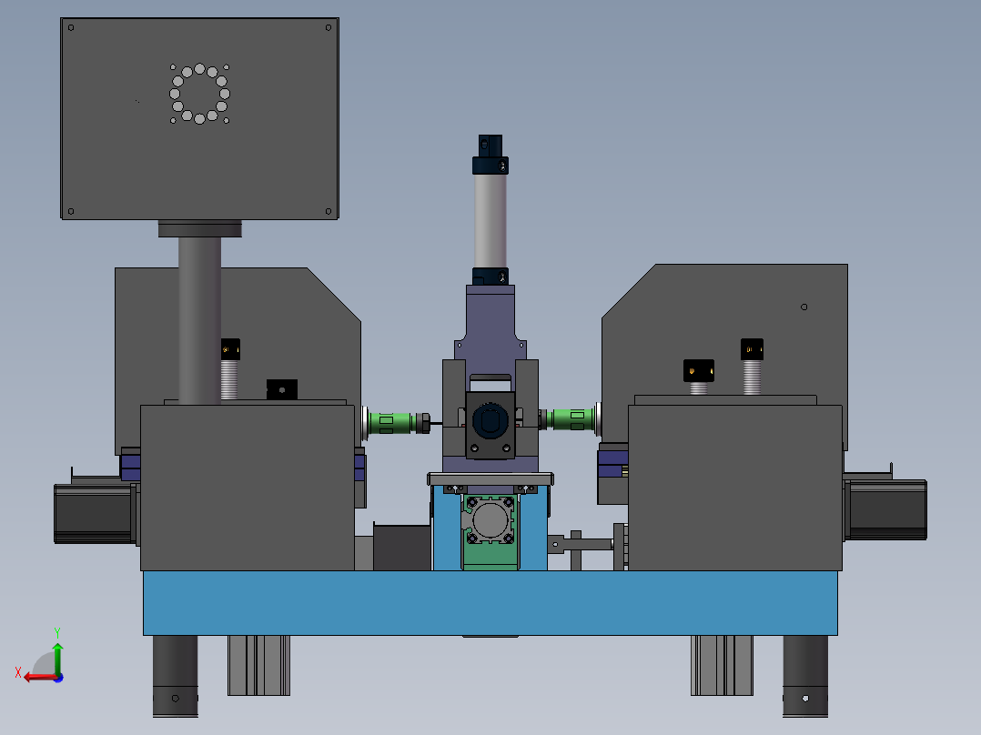 半自动表盘钻孔机sw18可编辑后视图