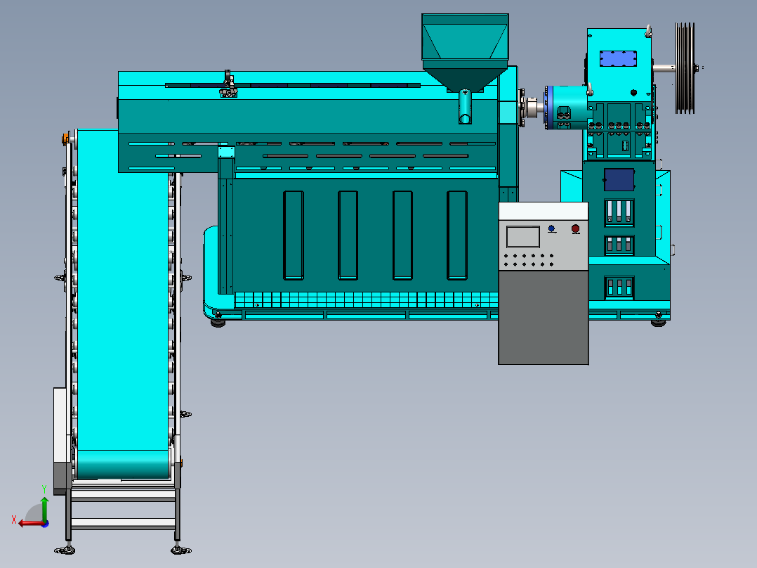 塑料颗粒成型设备sw17可编辑后视图
