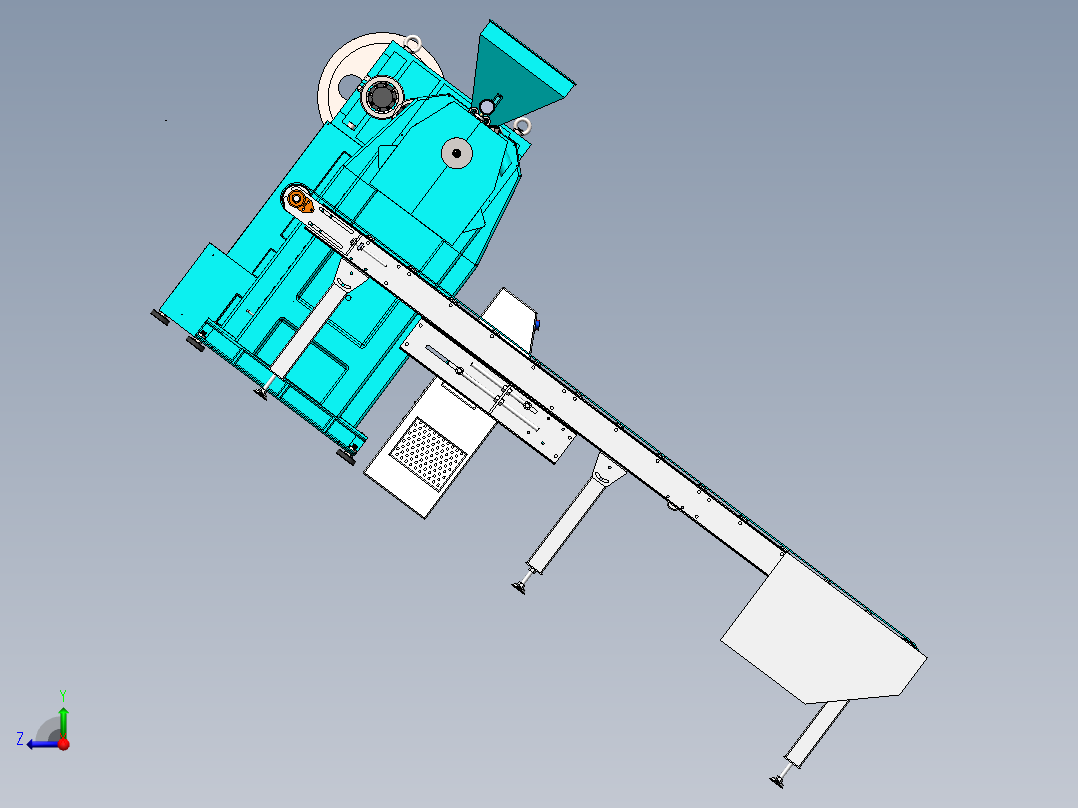 塑料颗粒成型设备sw17可编辑右视图
