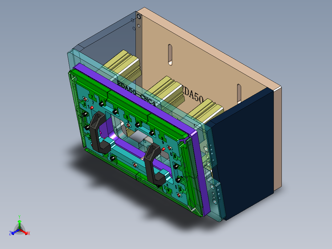 EDA50-笔记本CNC工装夹具三维模型CNC4-190329