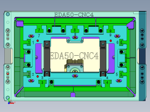 EDA50-笔记本CNC工装夹具三维模型CNC4-190329前视缩略图