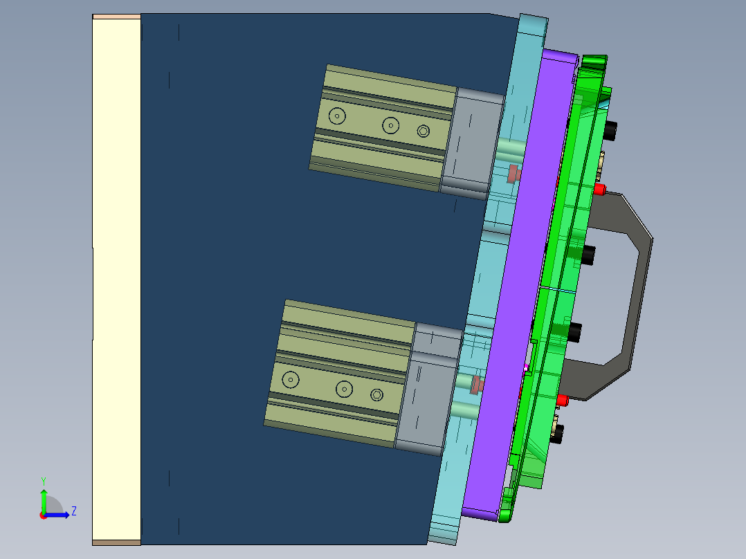EDA50-笔记本CNC工装夹具三维模型CNC4-190329左视图