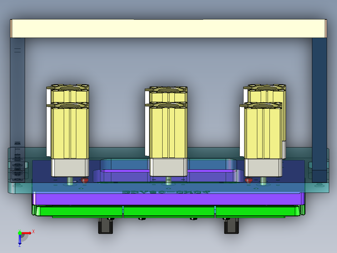 EDA50-笔记本CNC工装夹具三维模型CNC4-190329俯视图