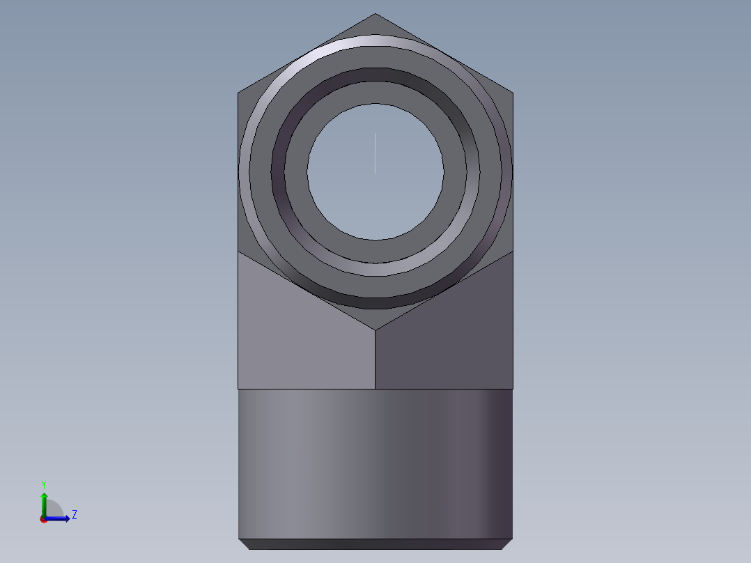 AC+AD 三通接头 T、AD-24左视图