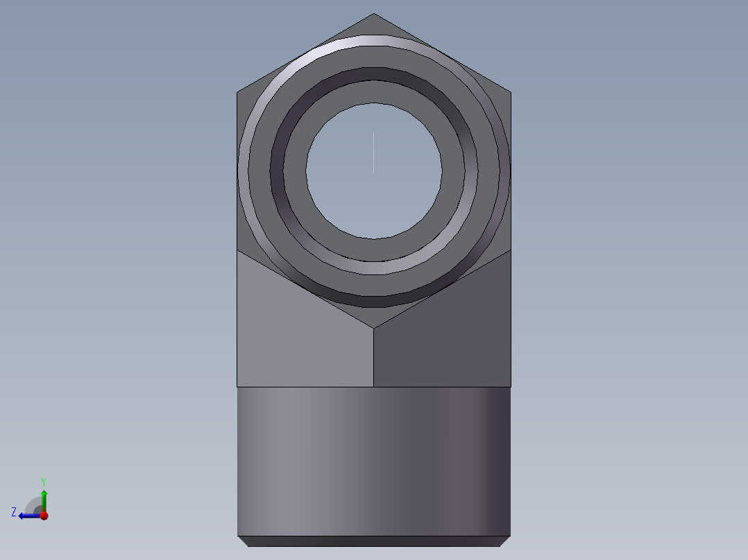 AC+AD 三通接头 T、AD-24右视图
