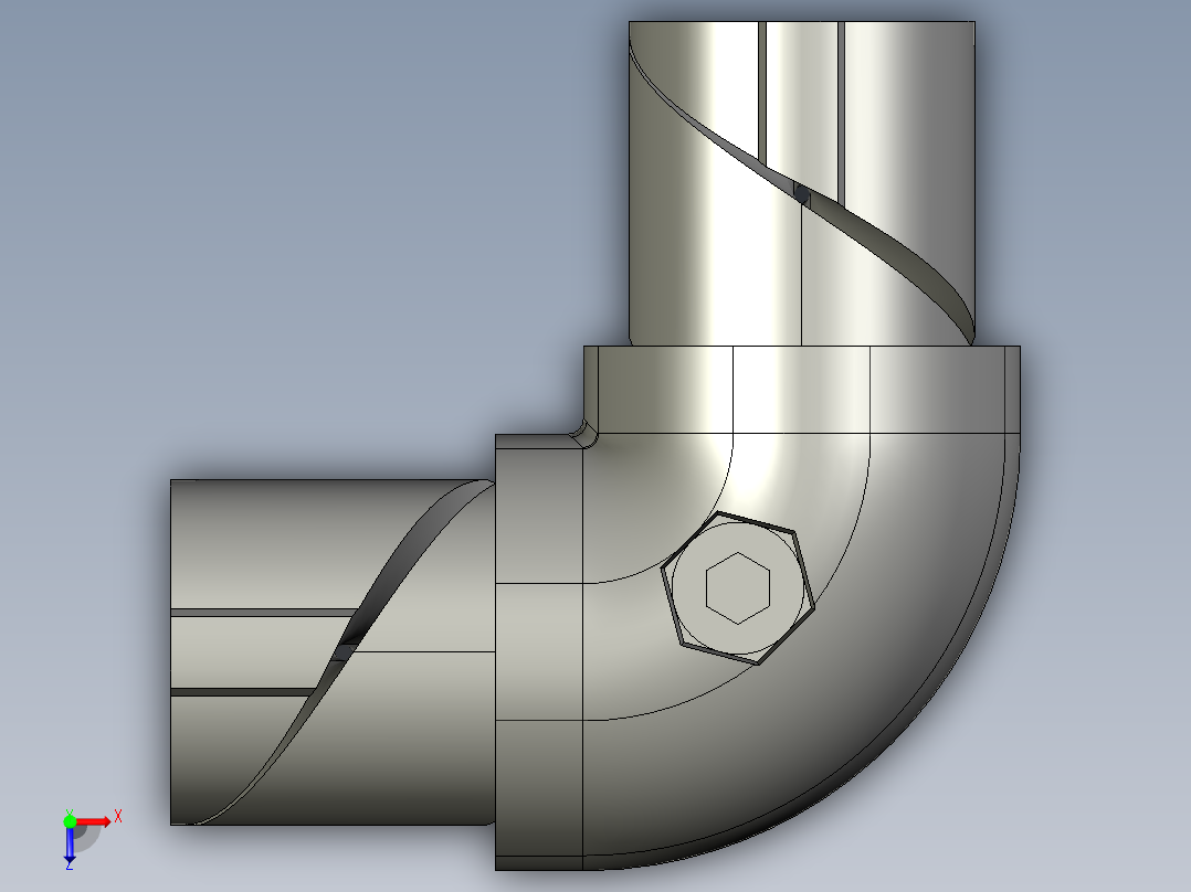 43系列90度内接头.STEP俯视图