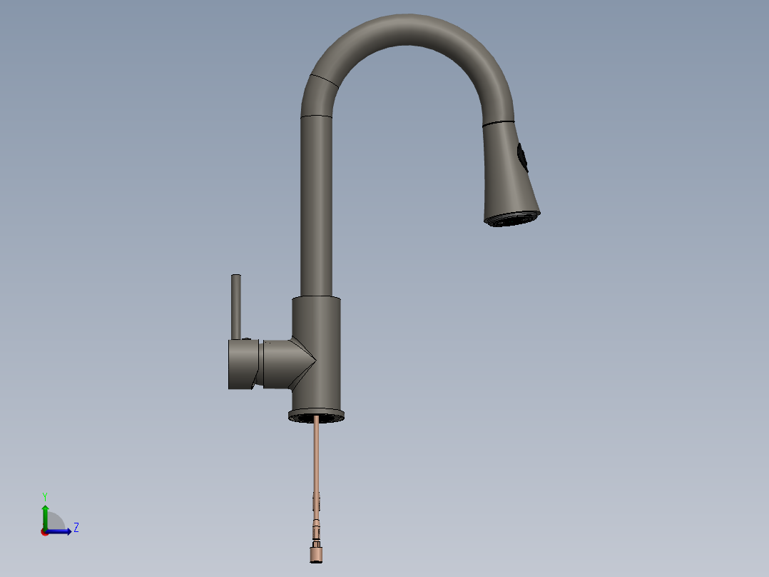 水龙头 花洒(35)左视图