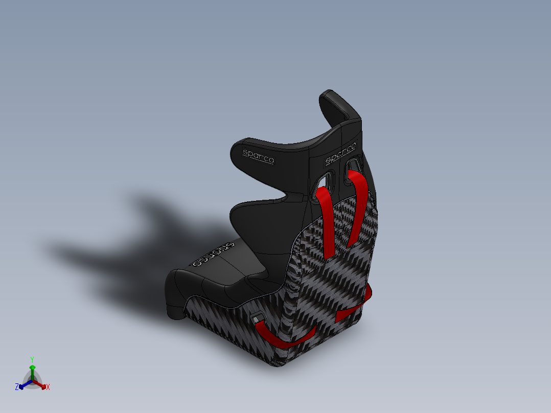 汽车座椅(31)正等轴测图