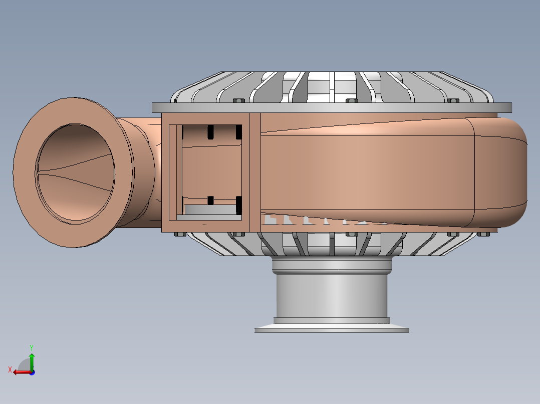 增压器(4)后视图
