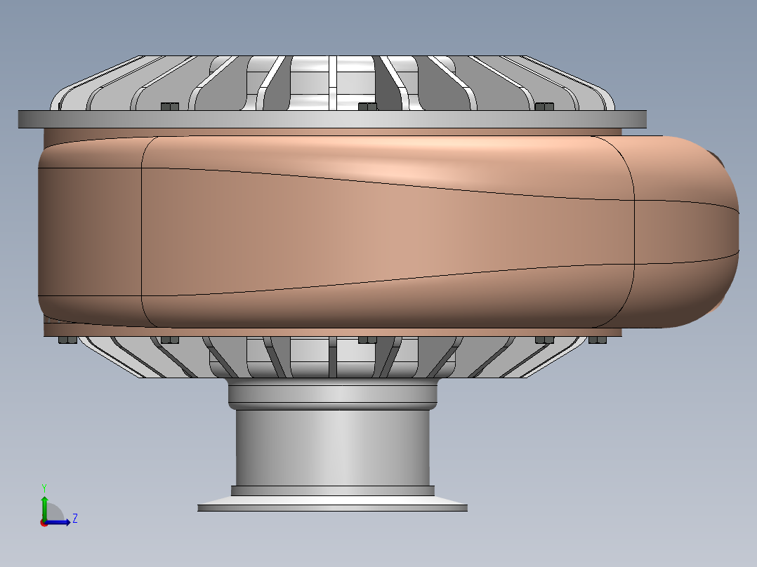 增压器(4)左视图