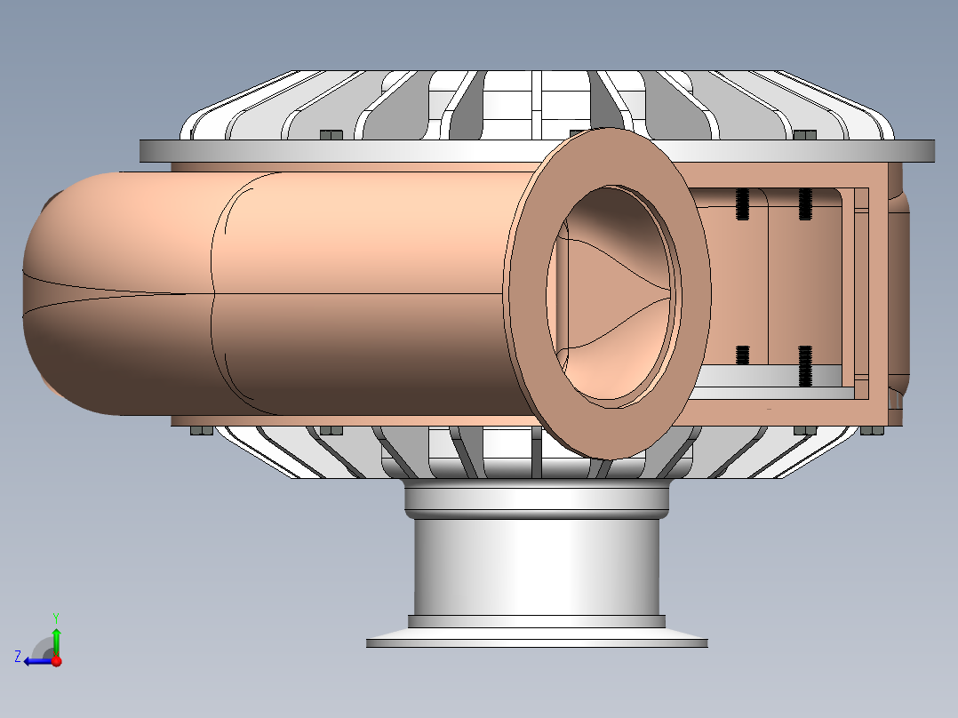 增压器(4)右视图