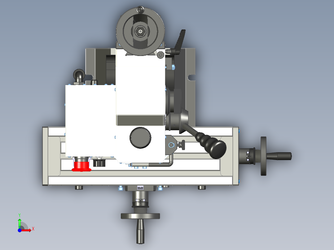 小型台式钻铣床前视图