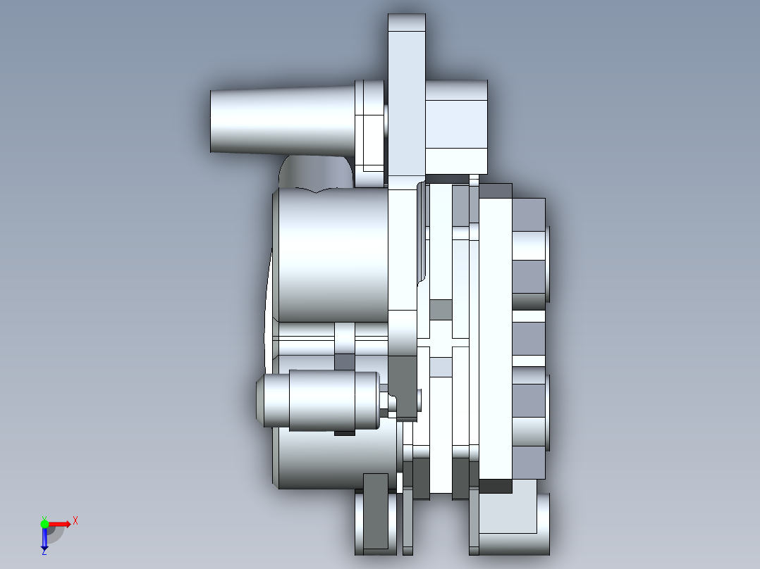 B3004392-盘式制动卡钳俯视图