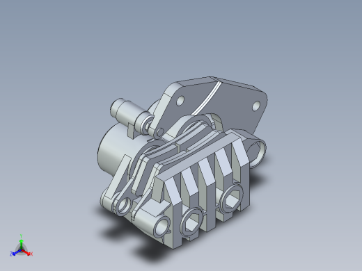 B3004392-盘式制动卡钳正等轴测缩略图