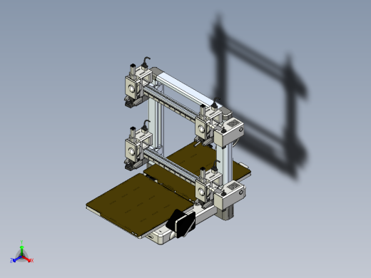 3D打印机（拓竹A1）正等轴测缩略图