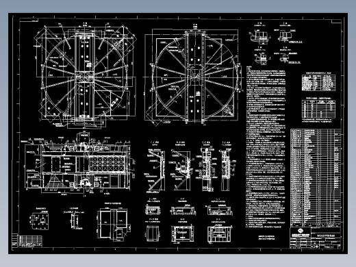 回转式空气预热器cad图纸