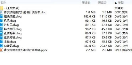 青皮核桃去皮机的设计含8张CAD图缩略图