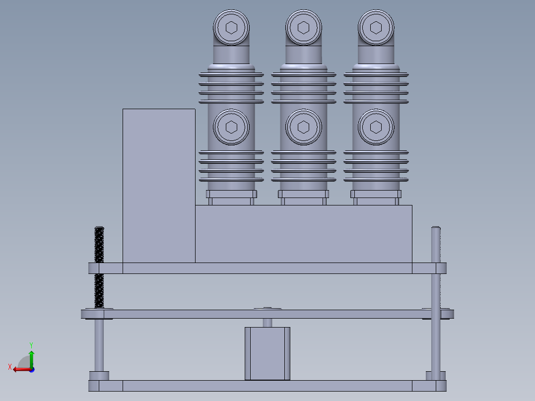 真空断路器后视图