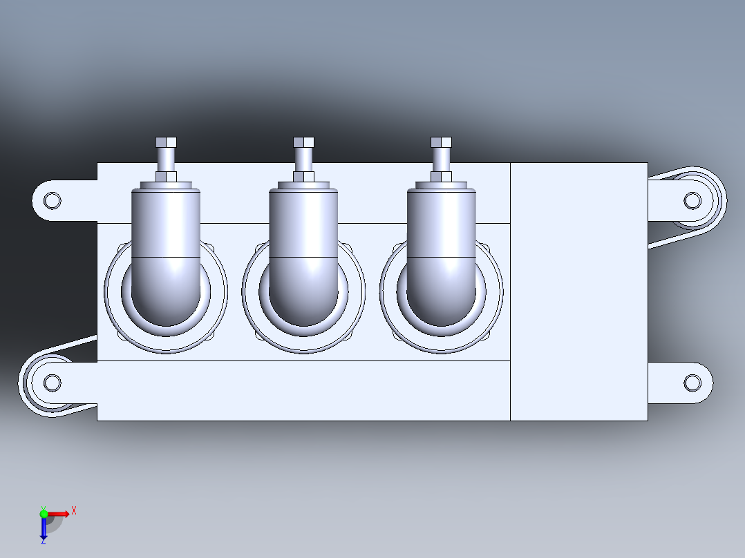 真空断路器俯视图