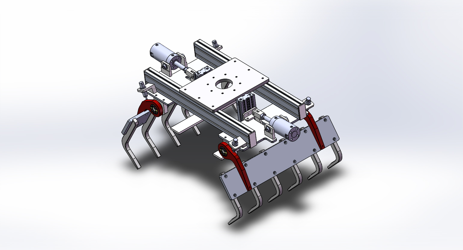 四自由度重载精密关节式码砖机器人设计（码垛机械手）（含三维SW）