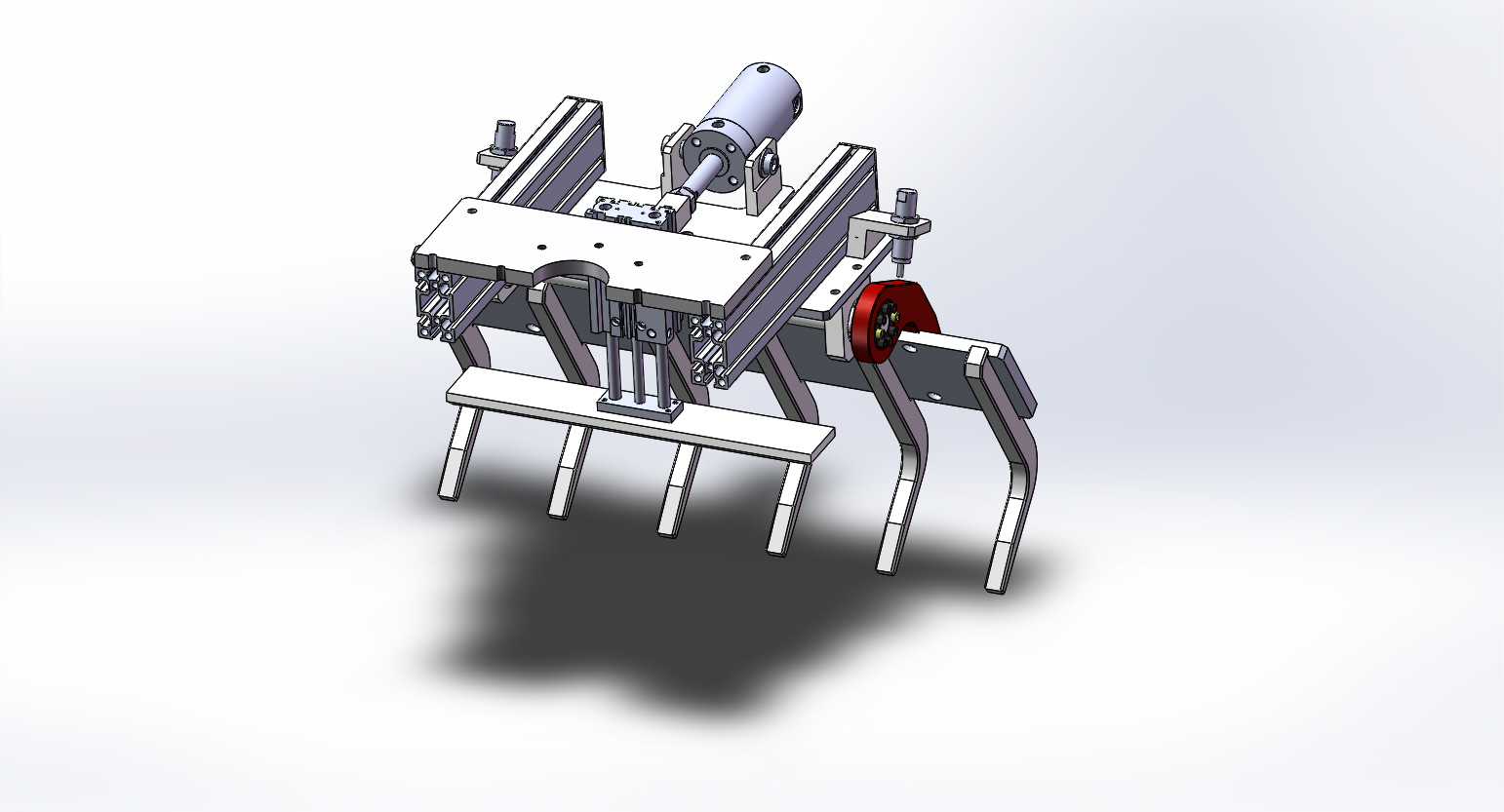 四自由度重载精密关节式码砖机器人设计（码垛机械手）（含三维SW）