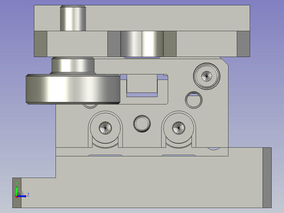 020900后限位部件左视图