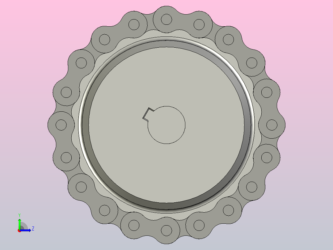 适用于25-29毫米轴的高扭矩安全链条离合器联轴器左视图