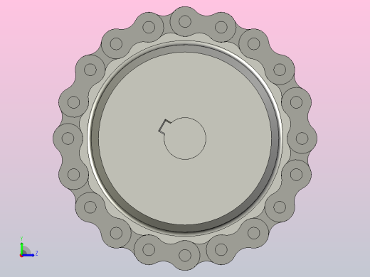 适用于25-29毫米轴的高扭矩安全链条离合器联轴器左视缩略图
