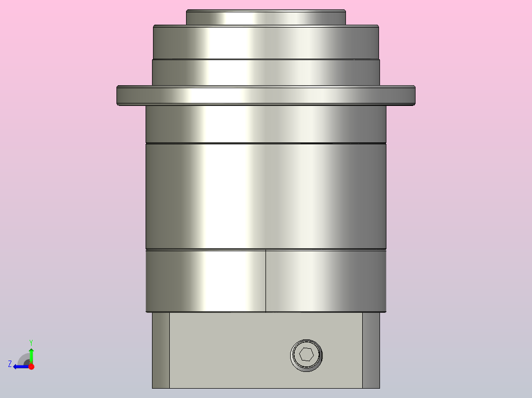 JHF090-L2 14-73-98.43-M6法兰盘斜齿轮行星减速机右视图
