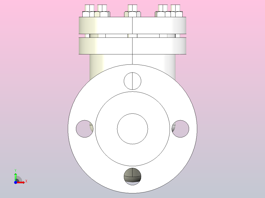 H41H-W-Y-40 升降式止回阀[32]前视图