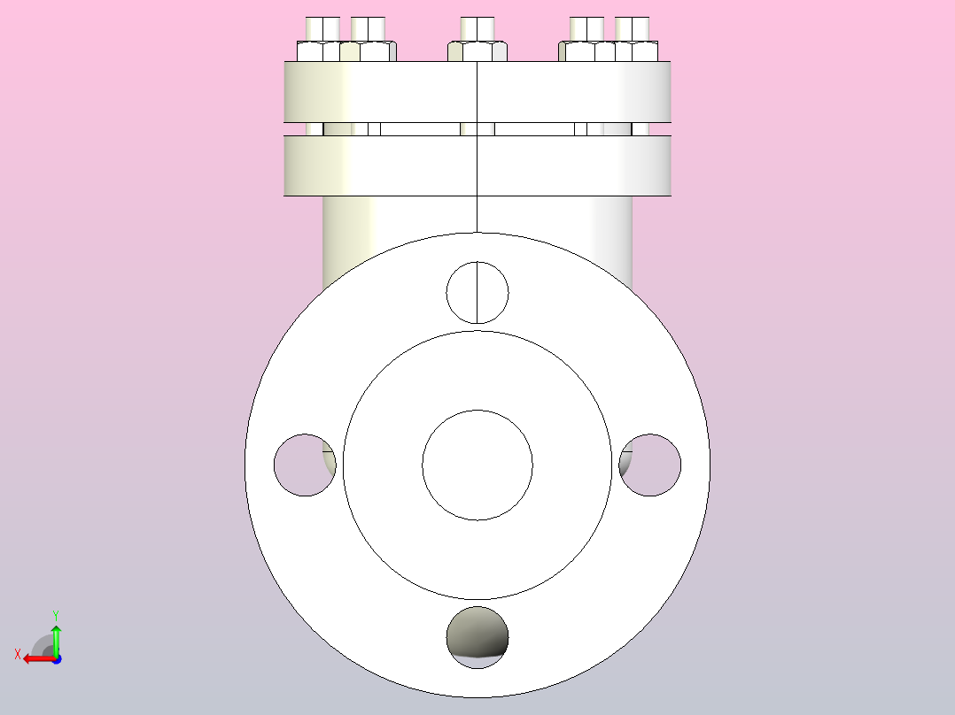 H41H-W-Y-40 升降式止回阀[32]后视图