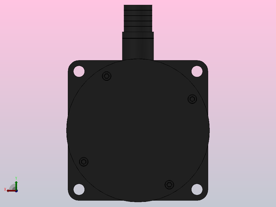 130BYG二相、三相混合式步进电机[130BYG3502]后视图