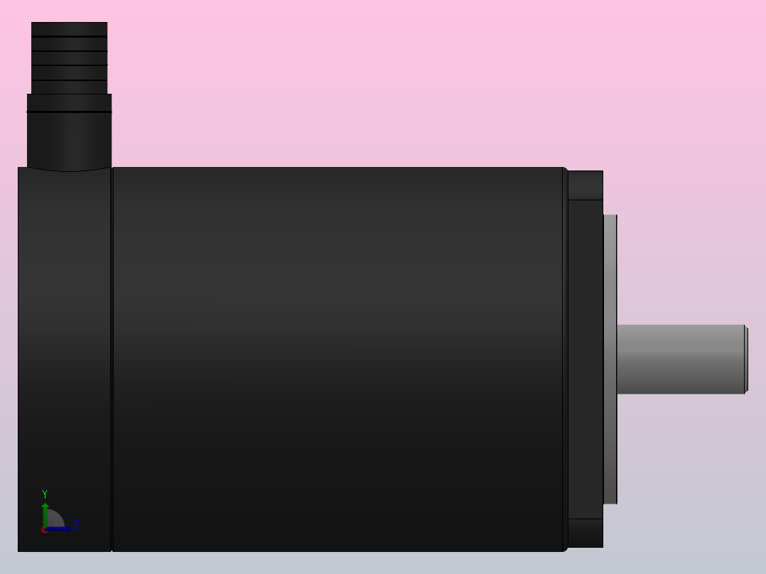 130BYG二相、三相混合式步进电机[130BYG3502]左视图