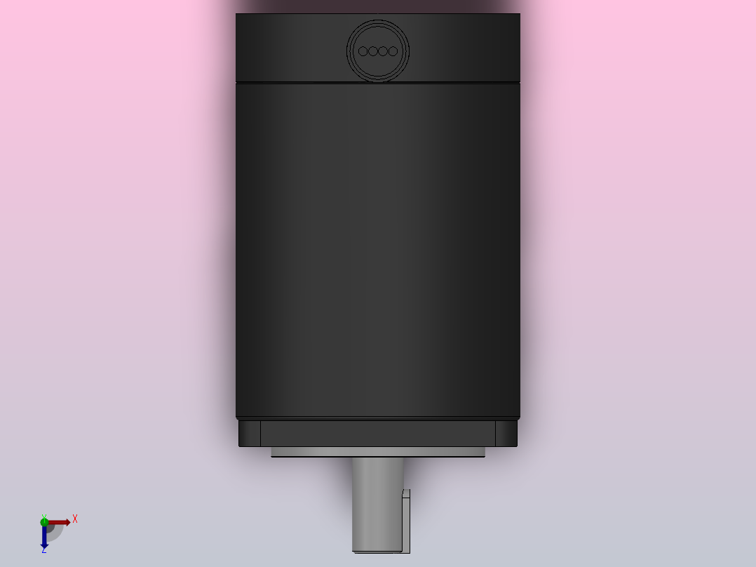 130BYG二相、三相混合式步进电机[130BYG3502]俯视图