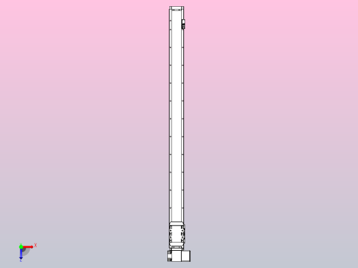 机器人皮带驱动直线轴TPA-GCB-80-P60-L1150-RP-M20-N3俯视缩略图