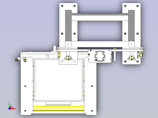 一种输送机升降回转机构3D图纸前视缩略图