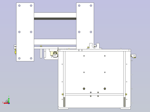 一种输送机升降回转机构3D图纸后视缩略图