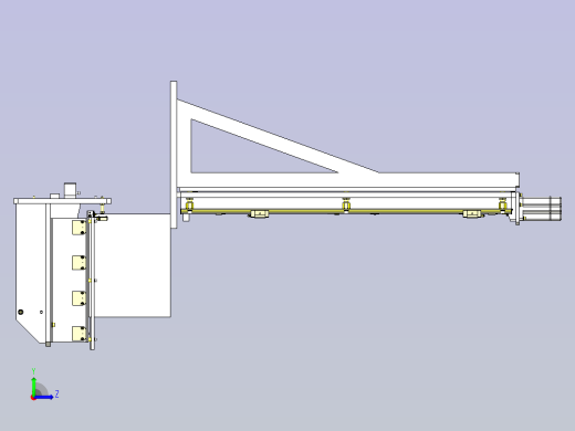 一种输送机升降回转机构3D图纸左视缩略图