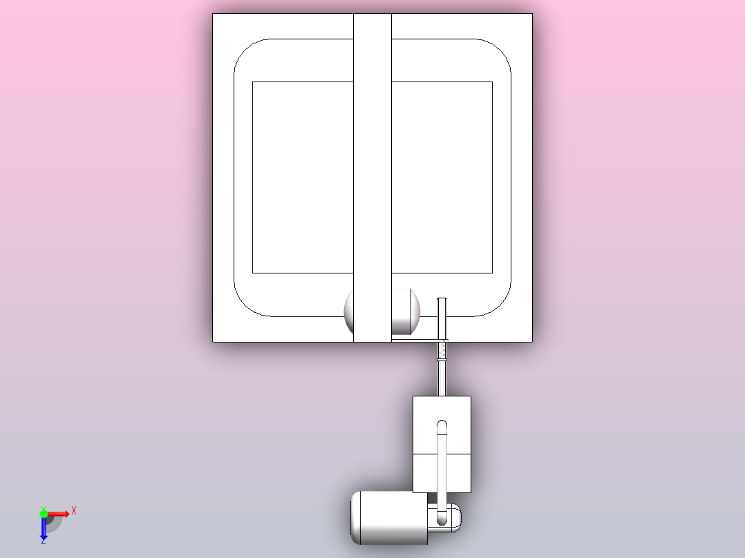 PCB电路板生产加工用板面清洁装置俯视图