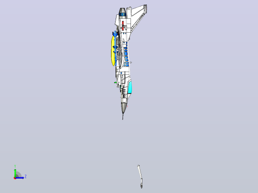 战斗机模型2左视缩略图