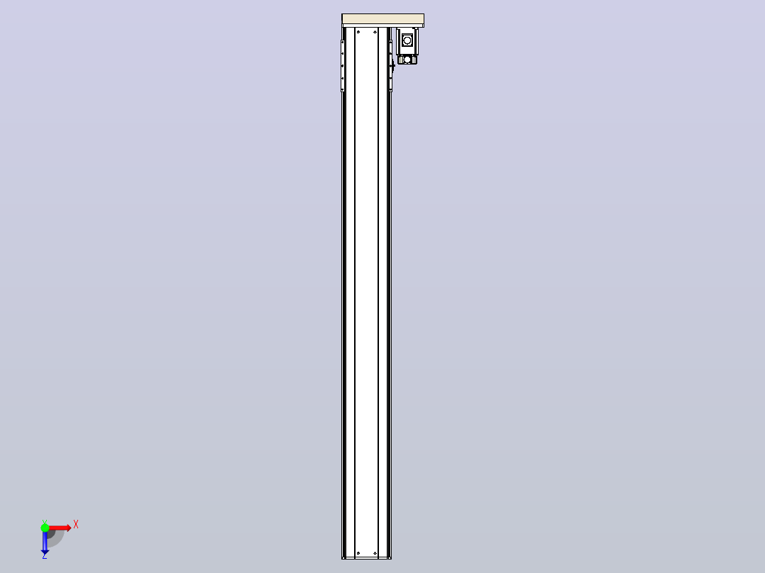 日规模组半封闭丝杆TPA-HNR-220D-3210C-L2000-ML-C-P1K-N3俯视图