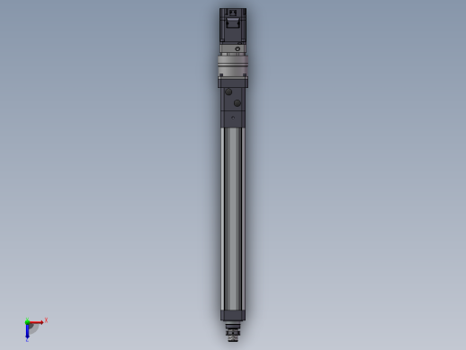 标准伺服电动缸DMC75-T07(750W伺服+减速机)[DMC75-T07-L05-450-D010-K0750S3-P7]俯视缩略图