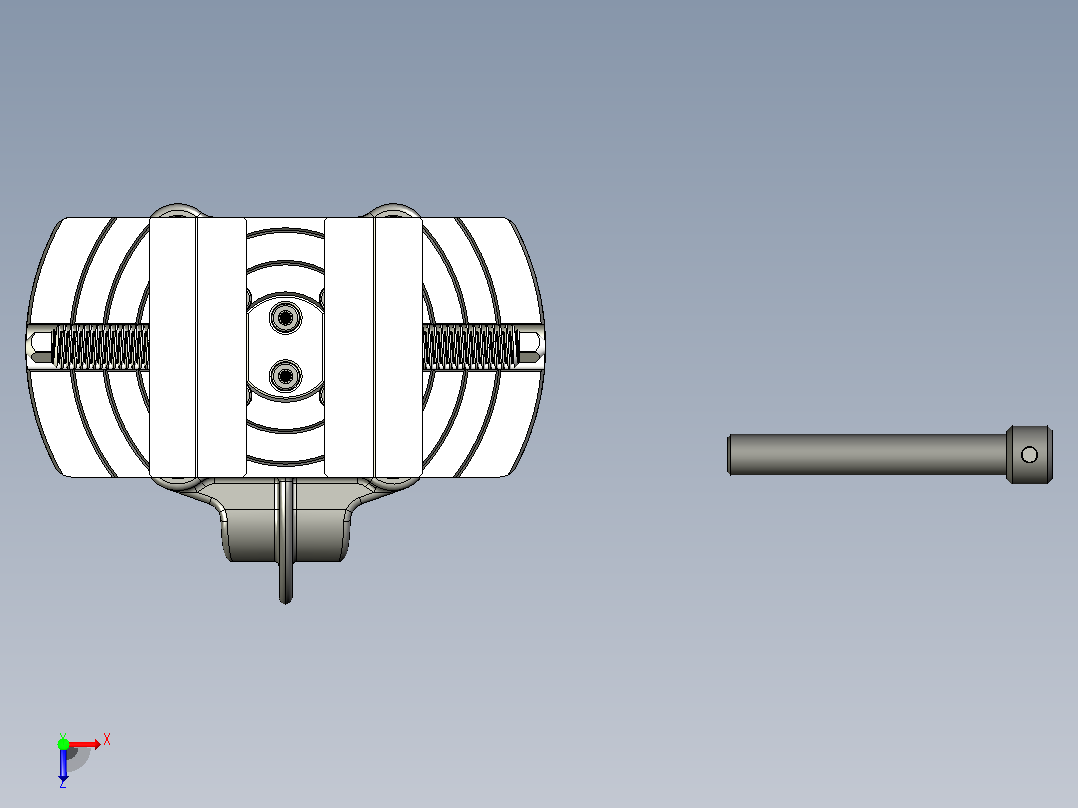夹具夹钳俯视图