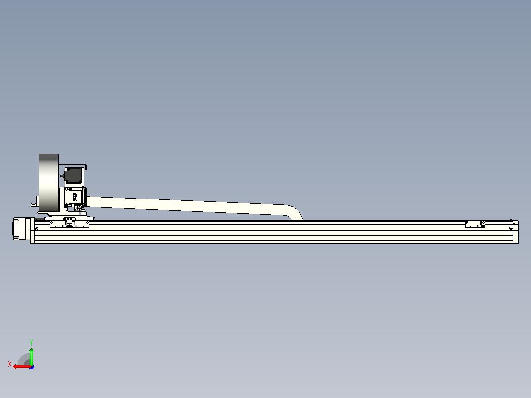 XYGT320-A3-1100-500-M-C-0001负载5-8KG XY丝杆模组 内嵌式 XYGT320-A3 替换东佑达TOYO直线滑台模组后视图