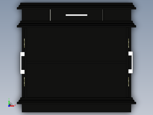 餐具 柜前视缩略图